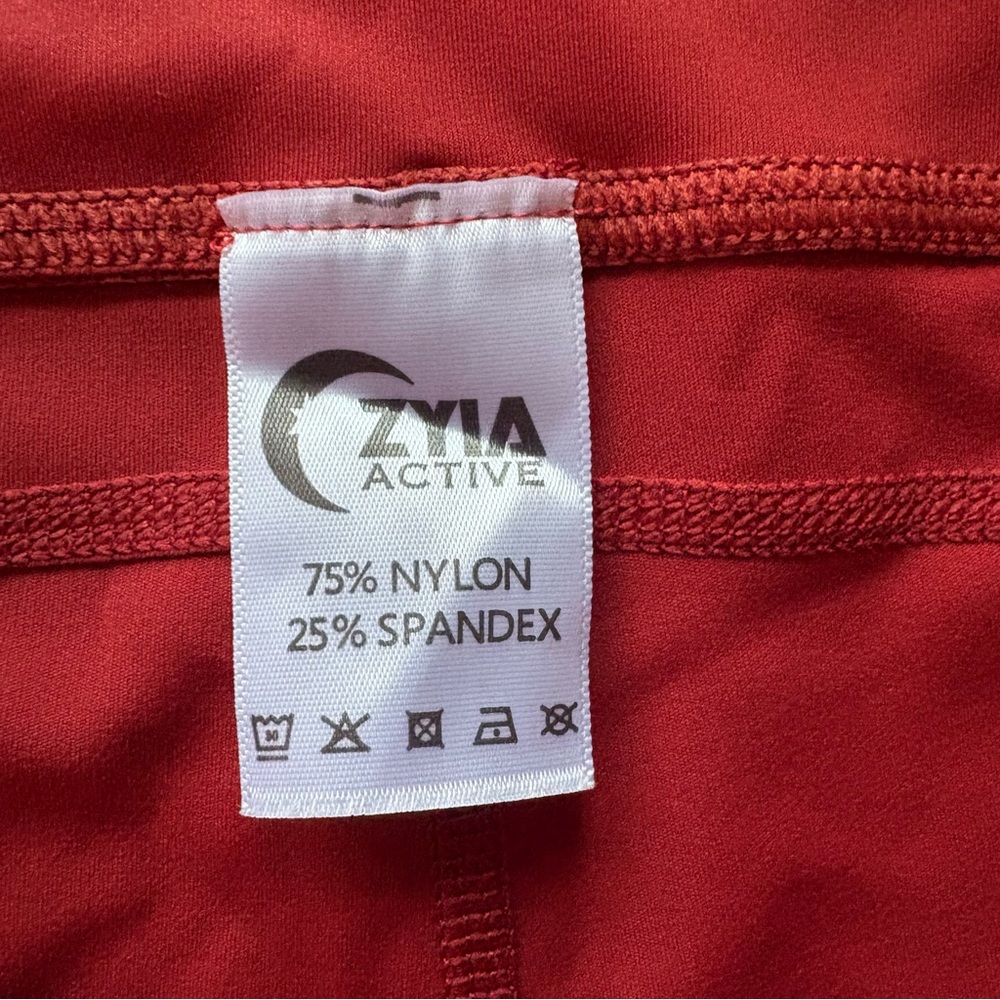 ZYIA Active $69 Red Pocket Light n Tight Hi-Rise Capri XL 16/18 EUC - Picture 7 of 9